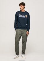 Men Dulwich Pepe Jeans Rounded Collar Cotton Jumper 60J40894
