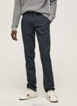 Men Dulwich Pepe Jeans Sloane Basic Chino Trousers 60J401106 - Image 2