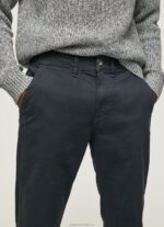 Men Dulwich Pepe Jeans Sloane Basic Chino Trousers 60J401106 - Image 3