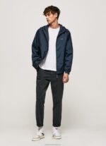 Men Dulwich Pepe Jeans Windbreaker Jacket With Hood 60J40828 - Image 2