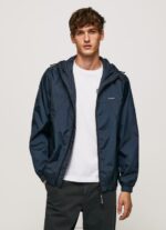 Men Dulwich Pepe Jeans Windbreaker Jacket With Hood 60J40828 - Image 3