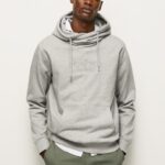 Men Grey Marl Pepe Jeans High Density Logo Jumper 60J40904