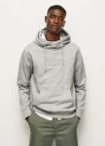 Men Grey Marl Pepe Jeans High Density Logo Jumper 60J40904