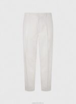 Men Ivory Pepe Jeans Arrow Relaxed Fit Chino Pants 60J401102 - Image 5