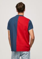 Men Jarman Pepe Jeans Colour Block Pique Polo Shirt 60J401082 - Image 4