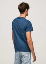 Men Jarman Pepe Jeans Cotton T-Shirt With Brushes Logo 60J40983 - Image 4