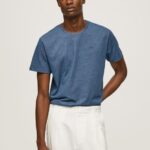 Men Jarman Pepe Jeans Embroidered Logo T-Shirt 60J40975