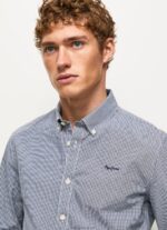 Men Jarman Pepe Jeans Lamar Checkered Poplin Shirt 60J401046 - Image 3