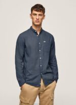 Men Jarman Pepe Jeans Levenshulme Regular Fit Shirt 60J401062 - Image 3
