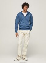 Men Jarman Pepe Jeans Logo Jumper With Zipper 60J40911 - Image 2