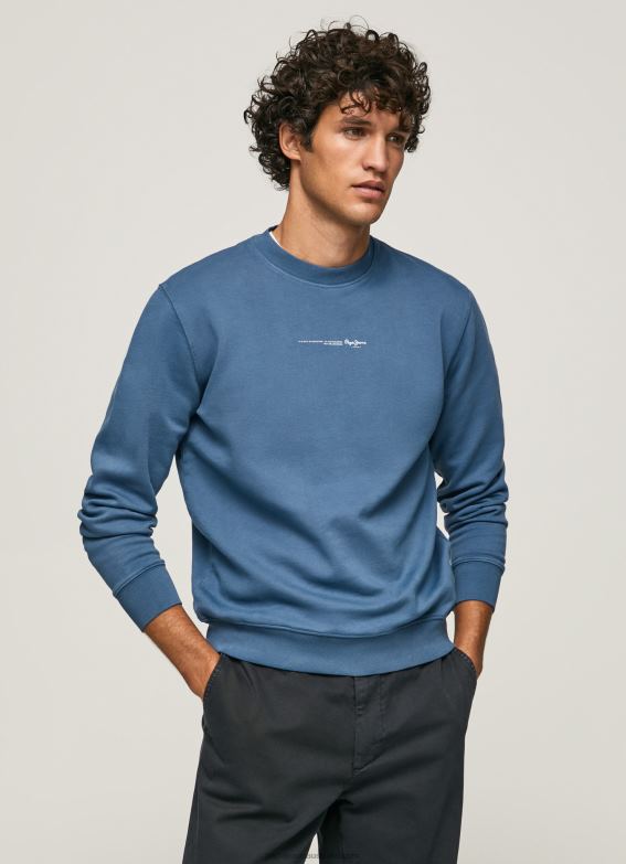 men_jarman_pepe_jeans_logo_printed_cotton_sweatshirt_60j40907.jpg Men Jarman Pepe Jeans Logo Printed Cotton Sweatshirt 60J40907 - Image 1