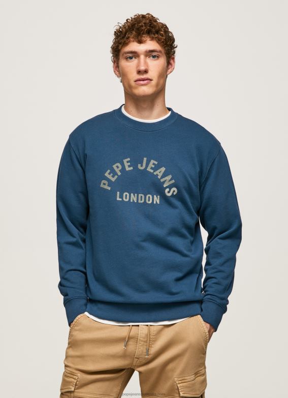 men_jarman_pepe_jeans_logo_printed_sweatshirt_60j40900.jpg Men Jarman Pepe Jeans Logo Printed Sweatshirt 60J40900 - Image 1