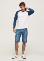 Men Jarman Pepe Jeans Long Sleeves Raglan T-Shirt 60J40985 - Image 2