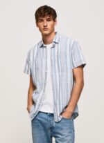 Men Jarman Pepe Jeans Luther Slim Fit Striped Shirt 60J401056