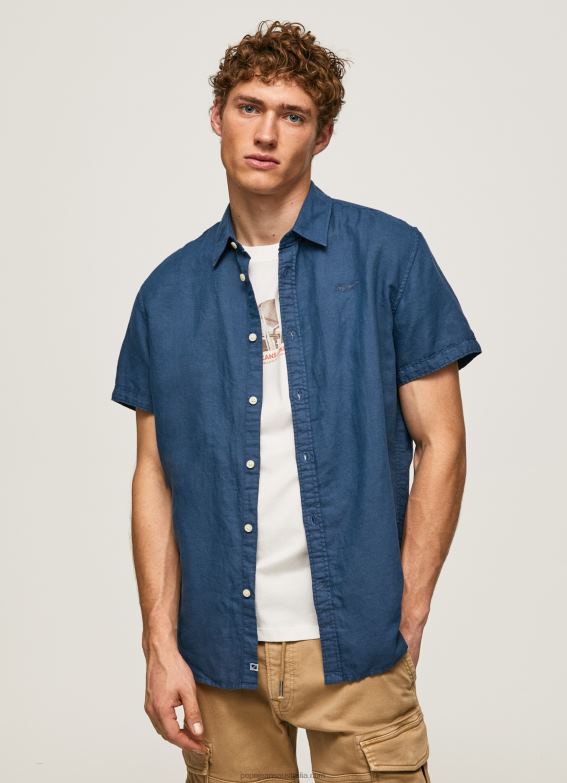 men_jarman_pepe_jeans_parker_short_sleeved_shirt_60j401055.jpg Men Jarman Pepe Jeans Parker Short Sleeved Shirt 60J401055 - Image 1