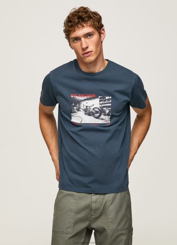 men_jarman_pepe_jeans_photo_print_t_shirt_60j40954.jpg Men Jarman Pepe Jeans Photo Print T-Shirt 60J40954 - Image 1