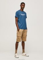 Men Jarman Pepe Jeans Printed Logo Cotton T-Shirt 60J40934 - Image 2