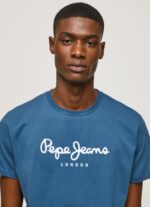 Men Jarman Pepe Jeans Printed Logo Cotton T-Shirt 60J40934 - Image 3