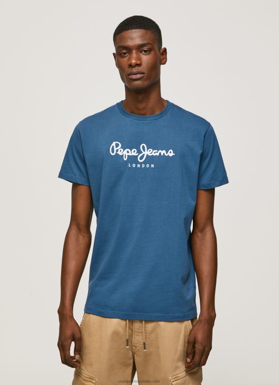 men_jarman_pepe_jeans_printed_logo_cotton_t_shirt_60j40934.jpg Men Jarman Pepe Jeans Printed Logo Cotton T-Shirt 60J40934 - Image 1