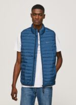 Men Jarman Pepe Jeans Zip Fastened Padded Waistcoat 60J40844 - Image 2