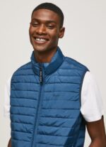 Men Jarman Pepe Jeans Zip Fastened Padded Waistcoat 60J40844 - Image 3