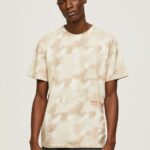 Men Malt Pepe Jeans Camouflage Print T-Shirt 60J40963