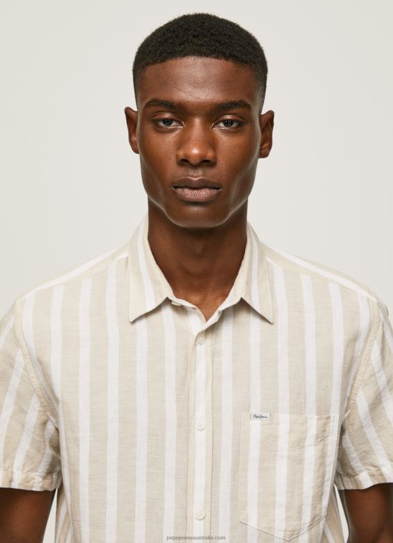 men_malt_pepe_jeans_latimer_short_sleeved_shirt_60j401061.jpg Men Malt Pepe Jeans Latimer Short Sleeved Shirt 60J401061 - Image 1