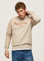 Men Malt Pepe Jeans Logo Print Jumper 60J40887