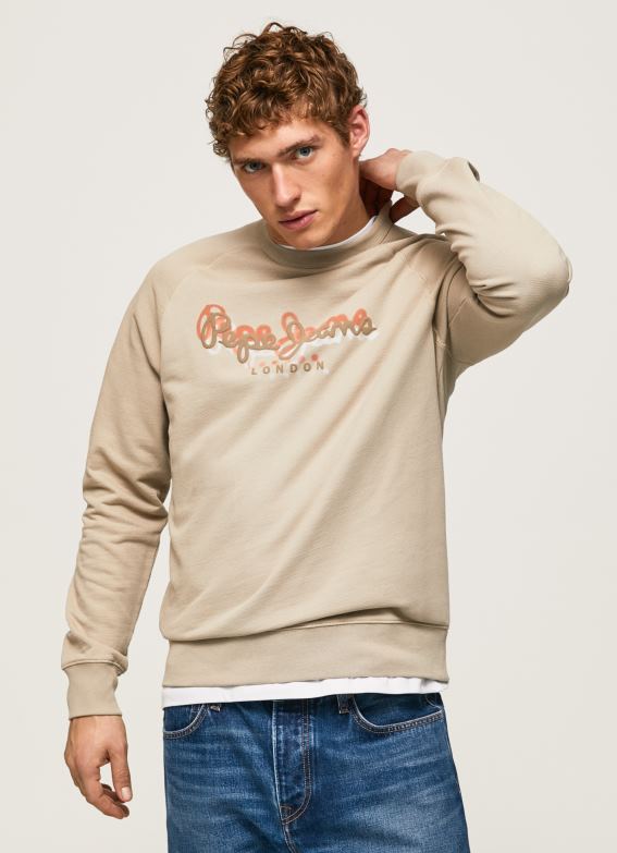 men_malt_pepe_jeans_logo_print_jumper_60j40887.jpg Men Malt Pepe Jeans Logo Print Jumper 60J40887 - Image 1