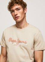 Men Malt Pepe Jeans Logo Print T-Shirt 60J40993