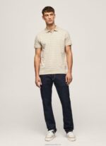 Men Malt Pepe Jeans Striped Print Polo Shirt 60J401093 - Image 2