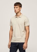 Men Malt Pepe Jeans Striped Print Polo Shirt 60J401093 - Image 3