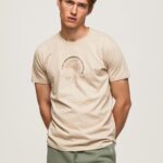 Men Malt Pepe Jeans Worn-Effect Logo T-Shirt 60J40962