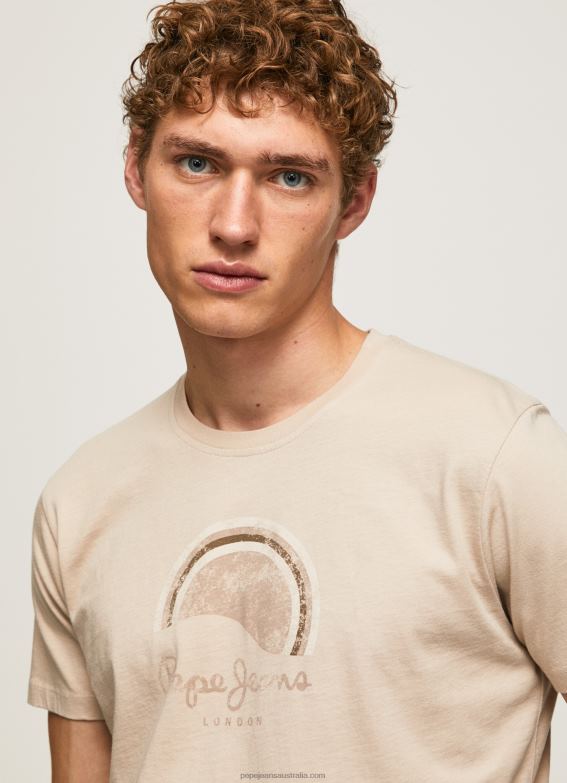 Men Malt Pepe Jeans Worn-Effect Logo T-Shirt 60J40962 - Image 3