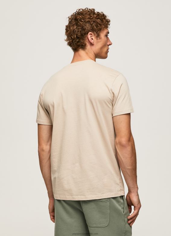 Men Malt Pepe Jeans Worn-Effect Logo T-Shirt 60J40962 - Image 4