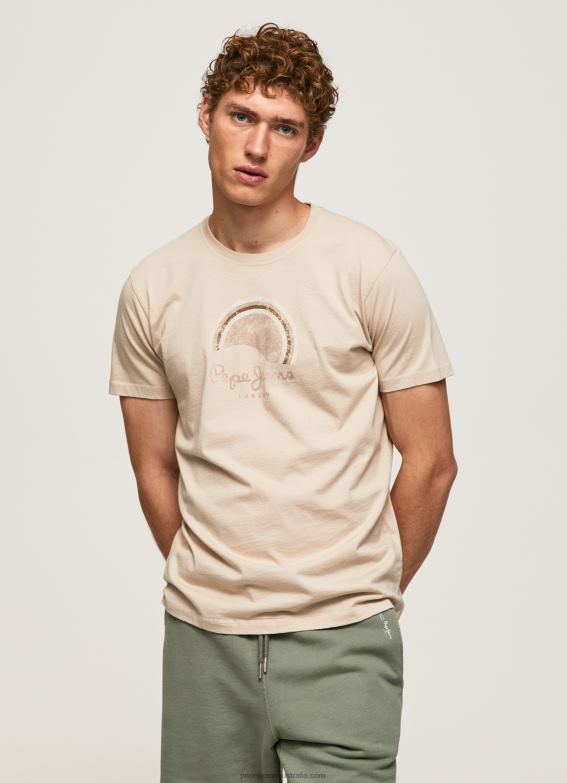 men_malt_pepe_jeans_worn_effect_logo_t_shirt_60j40962.jpg Men Malt Pepe Jeans Worn-Effect Logo T-Shirt 60J40962 - Image 1