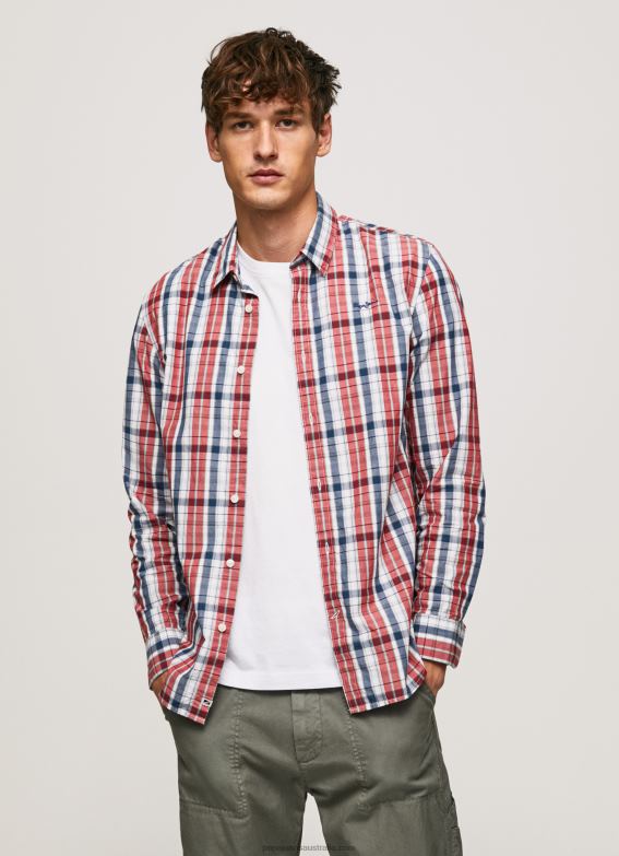 men_multi_pepe_jeans_loick_checkered_poplin_shirt_60j401067.jpg Men Multi Pepe Jeans Loick Checkered Poplin Shirt 60J401067 - Image 1