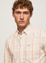 Men Multi Pepe Jeans Lory Checkered Poplin Shirt 60J401068 - Image 4