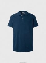 Men Navy Pepe Jeans Logo T-Shirt 60J401078 - Image 5