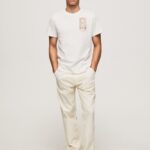 Men Off White Pepe Jeans Photo Print T-Shirt 60J40990