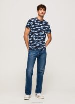Men Ozzy Pepe Jeans Camouflage Print T-Shirt 60J40922 - Image 2