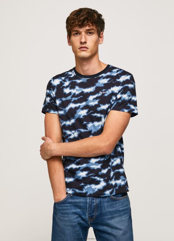 men_ozzy_pepe_jeans_camouflage_print_t_shirt_60j40922.jpg Men Ozzy Pepe Jeans Camouflage Print T-Shirt 60J40922 - Image 1
