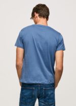 Men Ozzy Pepe Jeans Cotton T-Shirt With Brushes Logo 60J40929 - Image 4