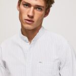 Men Ozzy Pepe Jeans Leyton Regular Fit Oxford Shirt 60J401041