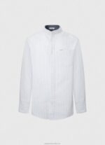 Men Ozzy Pepe Jeans Leyton Regular Fit Oxford Shirt 60J401041 - Image 5