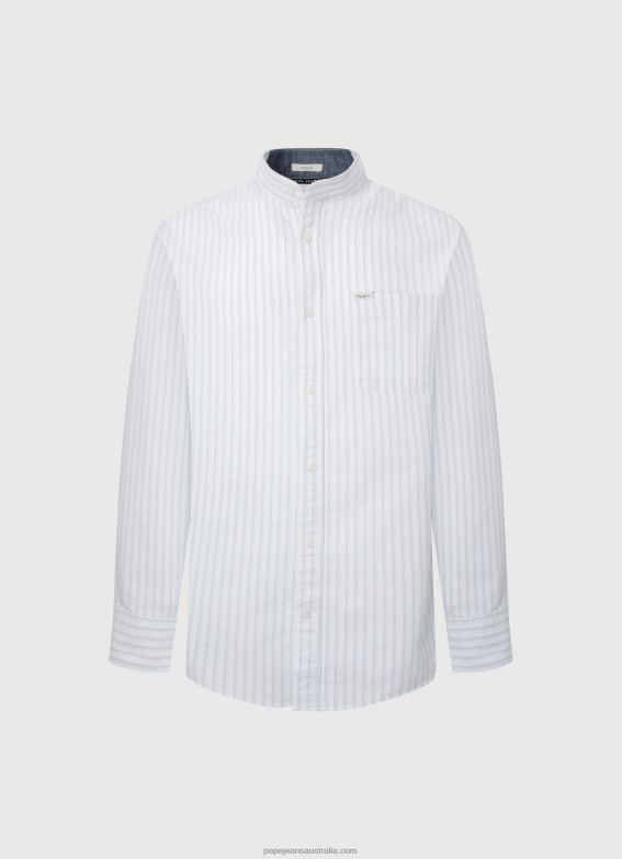 Men Ozzy Pepe Jeans Leyton Regular Fit Oxford Shirt 60J401041 - Image 5