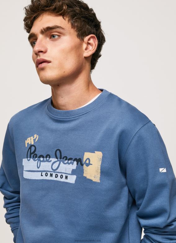 men_ozzy_pepe_jeans_rounded_collar_cotton_jumper_60j40881.jpg Men Ozzy Pepe Jeans Rounded Collar Cotton Jumper 60J40881 - Image 1