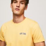 Men Shine Pepe Jeans Logo Print T-Shirt 60J40972