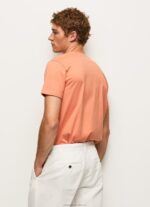 Men Squash Orange Pepe Jeans Worn-Effect Logo T-Shirt 60J40964 - Image 4