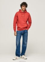 Men Studio Red Pepe Jeans Hooded Cotton Jumper 60J40909 - Image 2